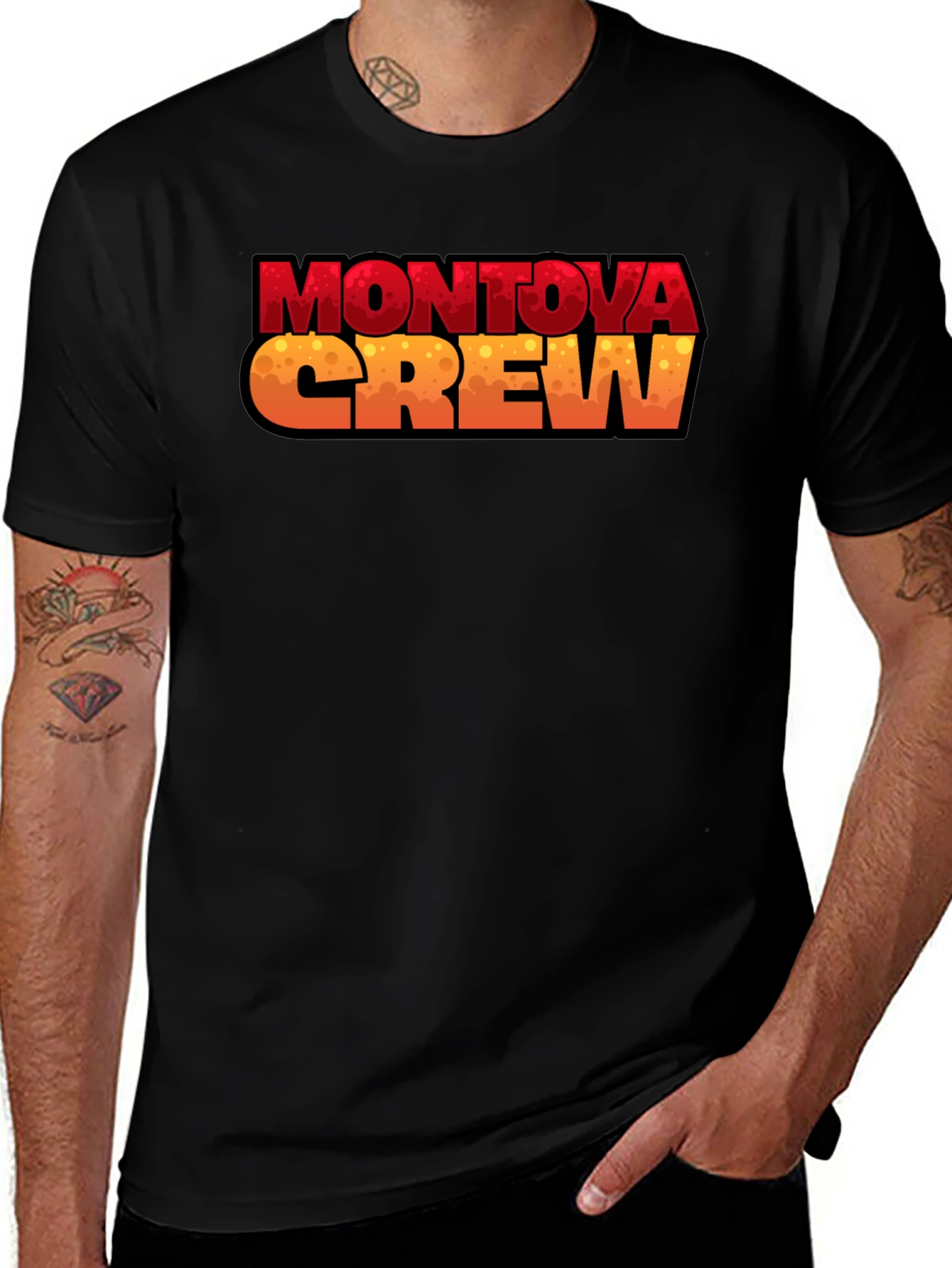 Montova Crew Graphic Tee - Black