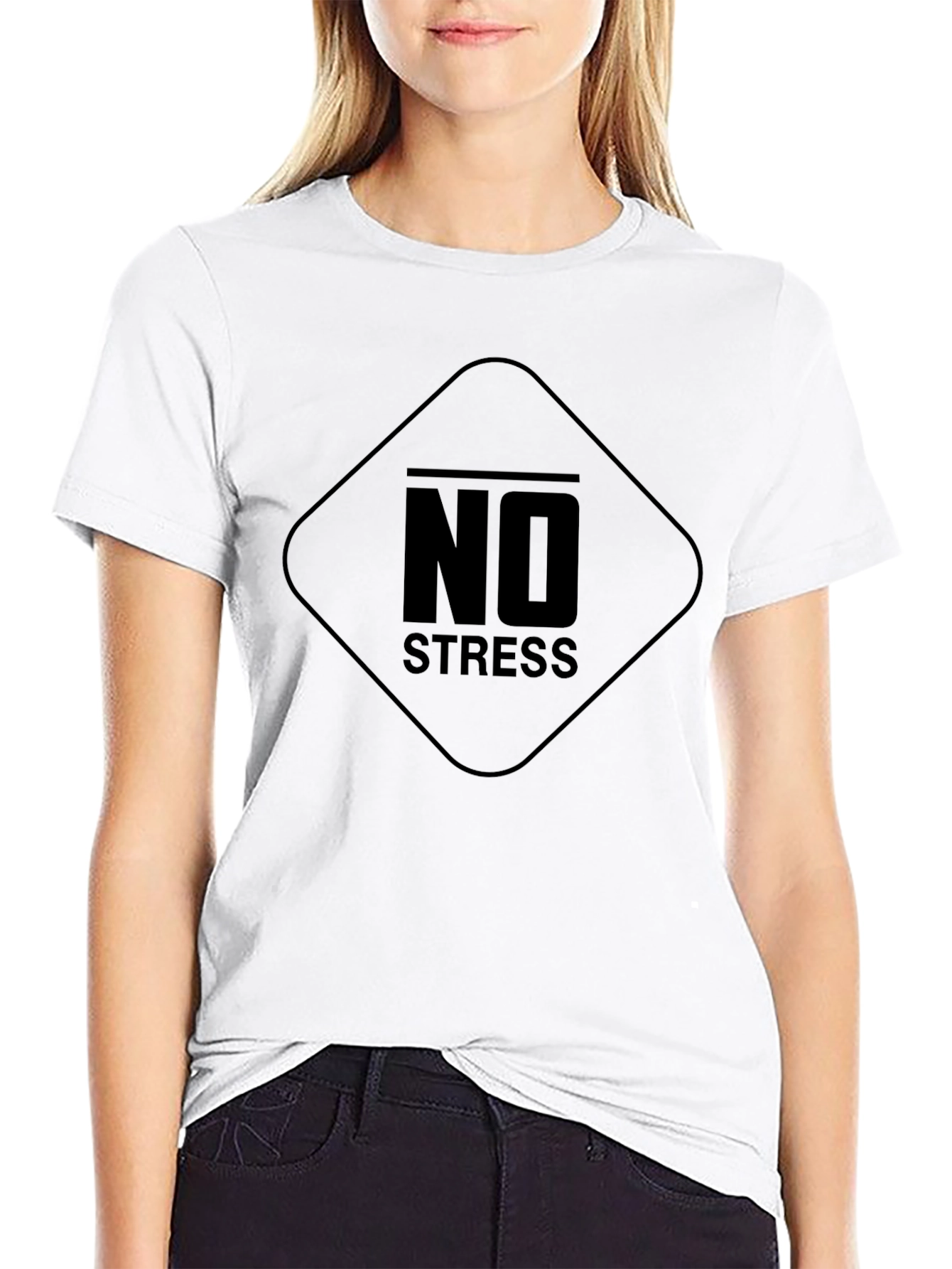 No Stress Graphic Tee - Relaxed Fit