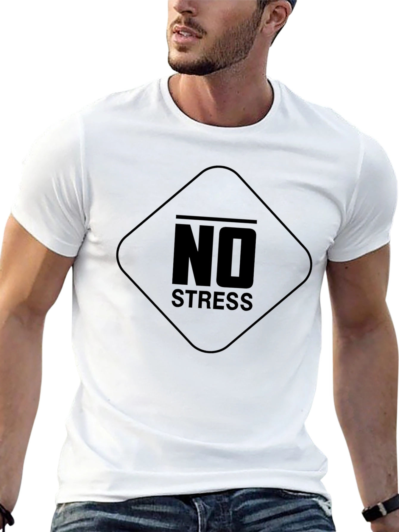 No Stress Graphic Tee - Relaxed Fit