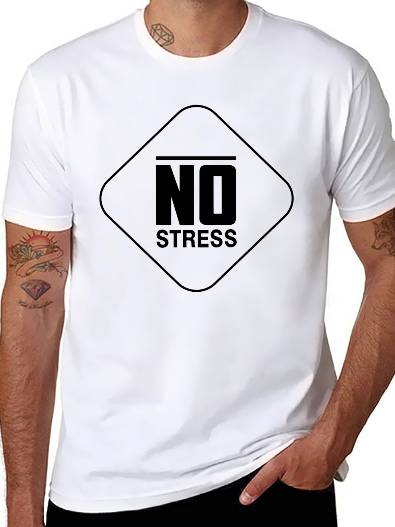 No Stress Graphic Tee - Relaxed Fit