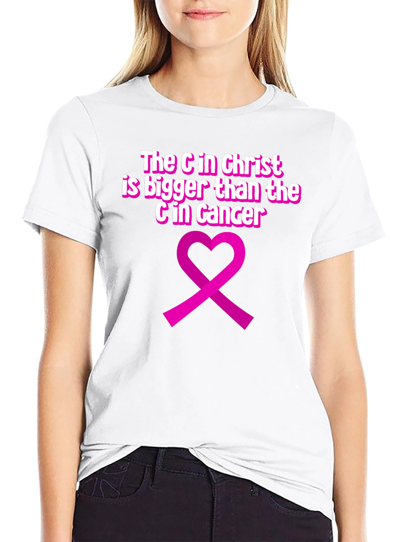 Faith Over Fear T-Shirt Cancer Awareness Tee