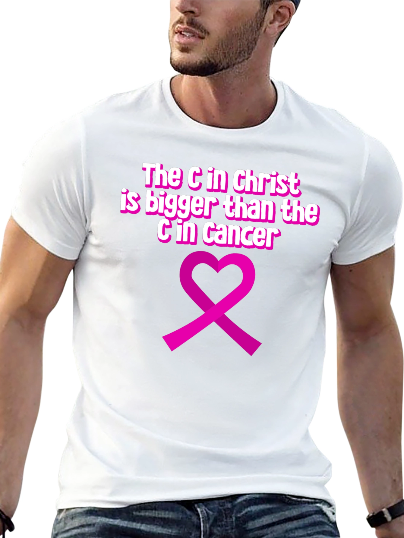 Faith Over Fear T-Shirt Cancer Awareness Tee
