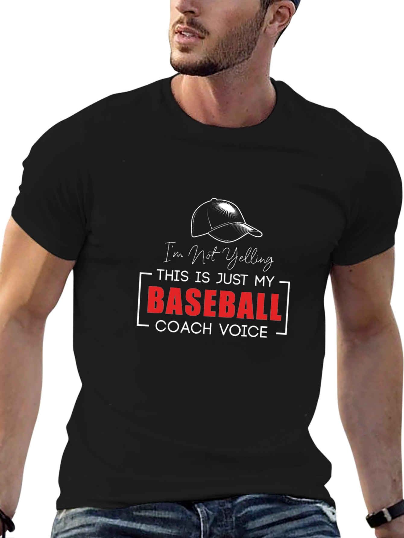 Baseball Coach Voice Tee - Funny Sports Shirt