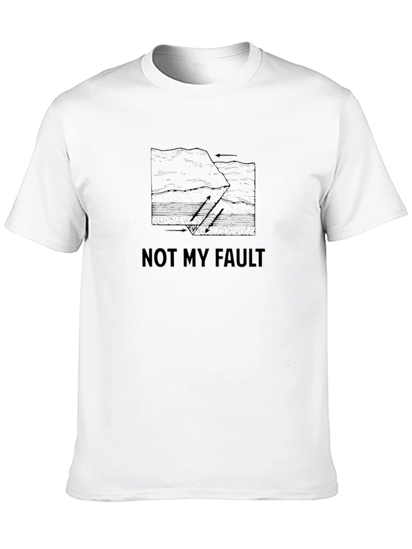 Not My Fault Graphic Tee - Black