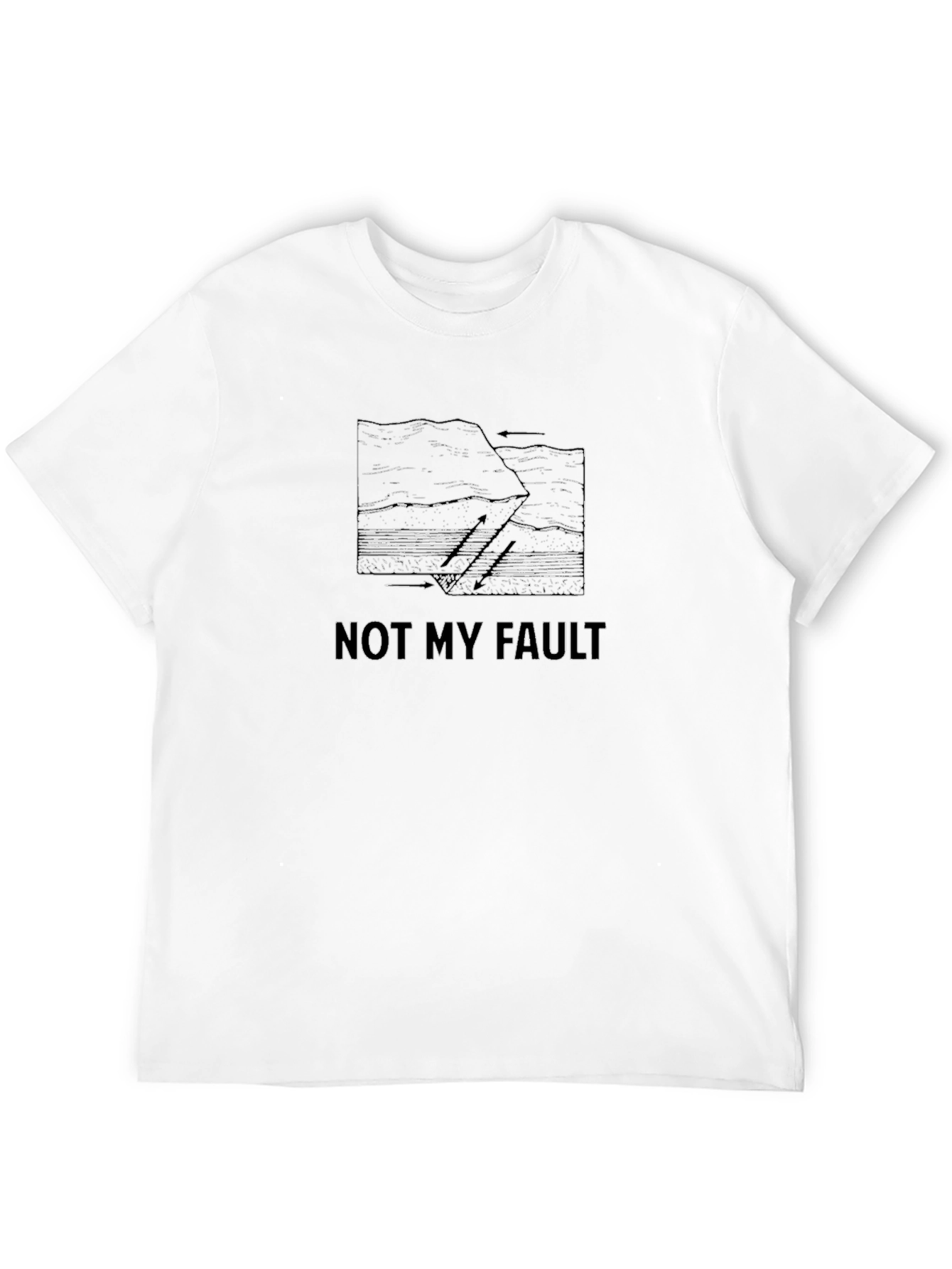 Not My Fault Graphic Tee - Black