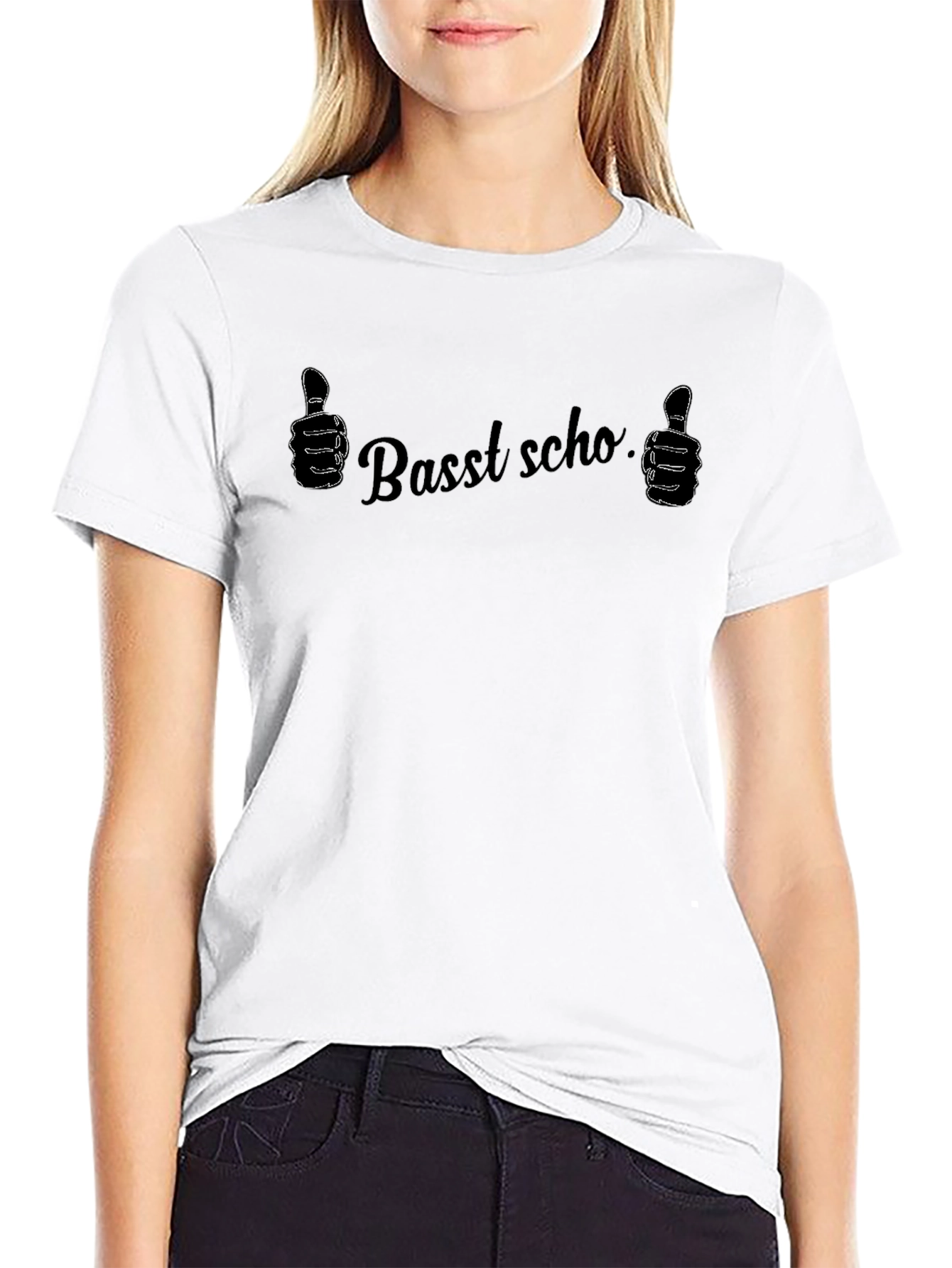 Basst Scho Thumbs Up Graphic T-Shirt