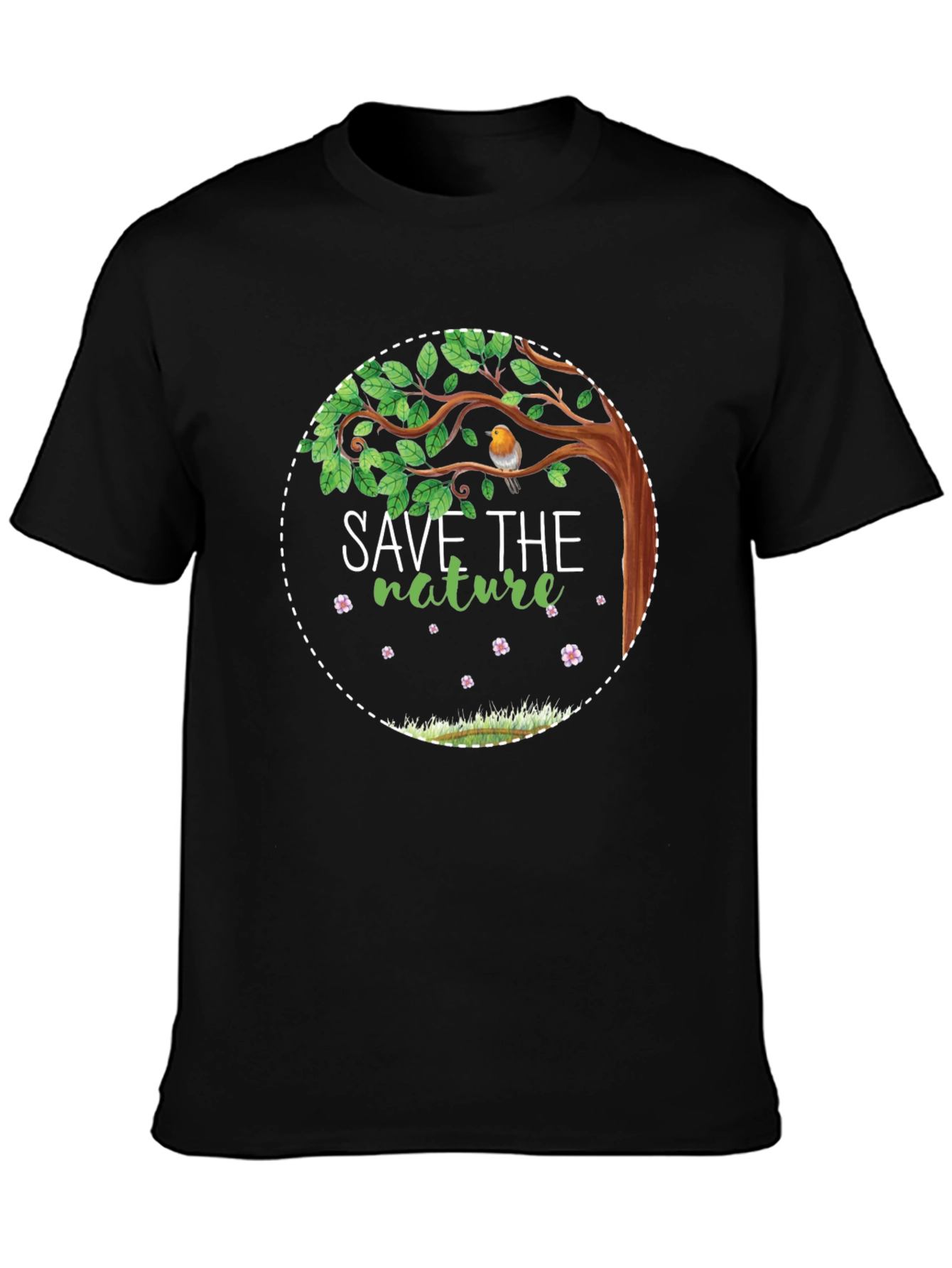 Save the Nature Graphic Tee - Eco-Friendly Design