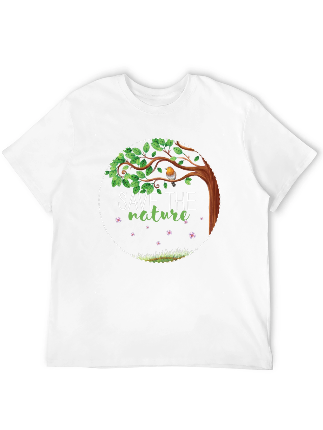 Save the Nature Graphic Tee - Eco-Friendly Design