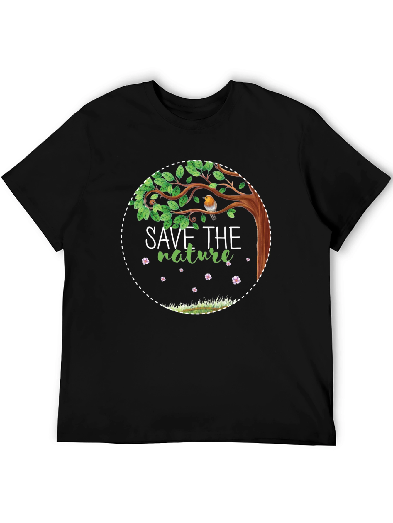 Save the Nature Graphic Tee - Eco-Friendly Design