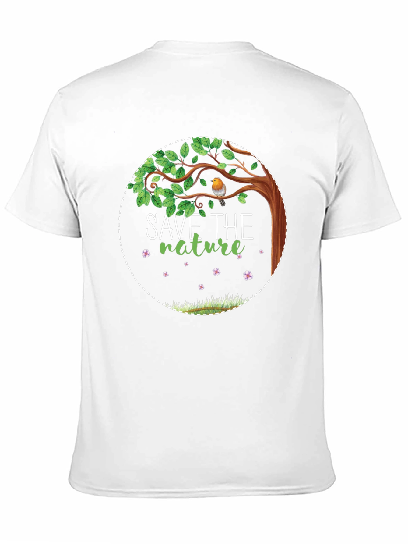 Save the Nature Graphic Tee - Eco-Friendly Design