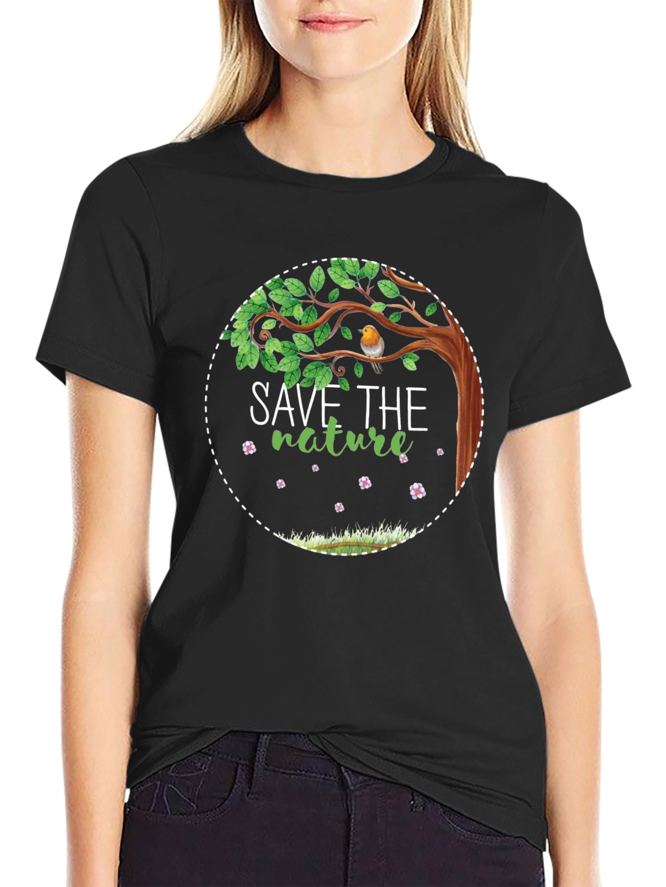 Save the Nature Graphic Tee - Eco-Friendly Design