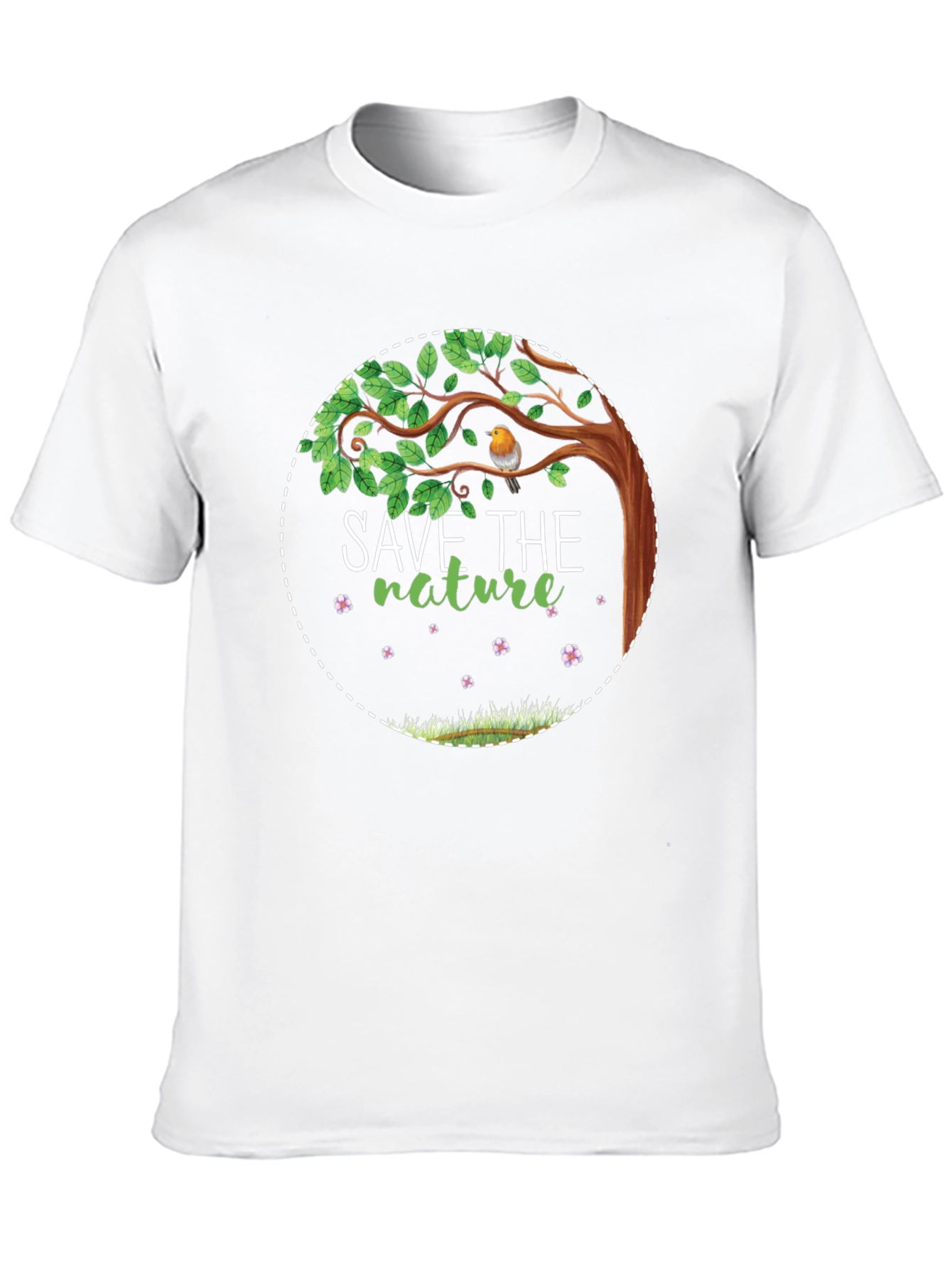 Save the Nature Graphic Tee - Eco-Friendly Design