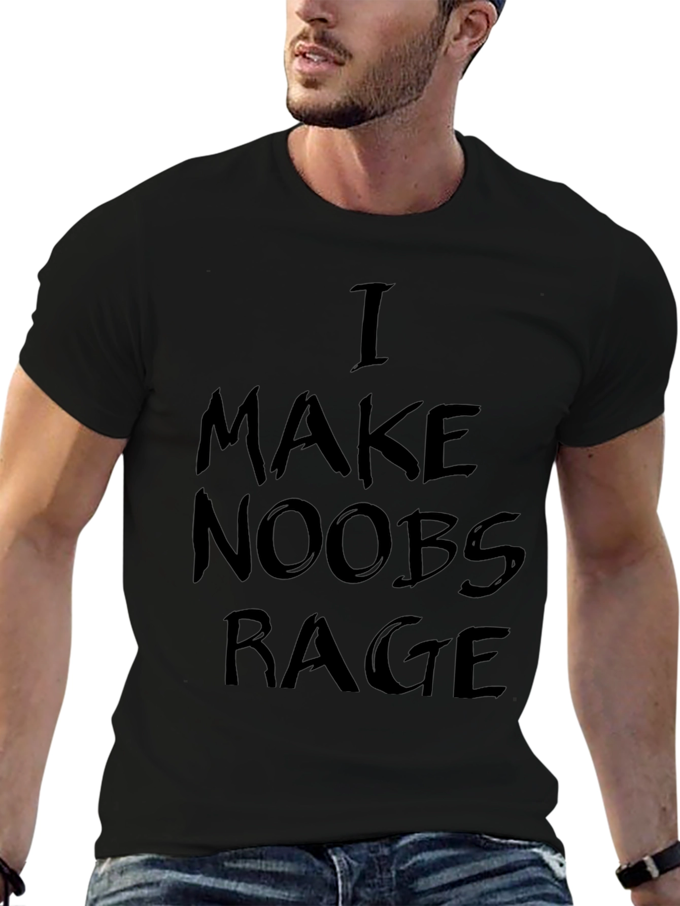 I Make Noobs Rage Black T-Shirt