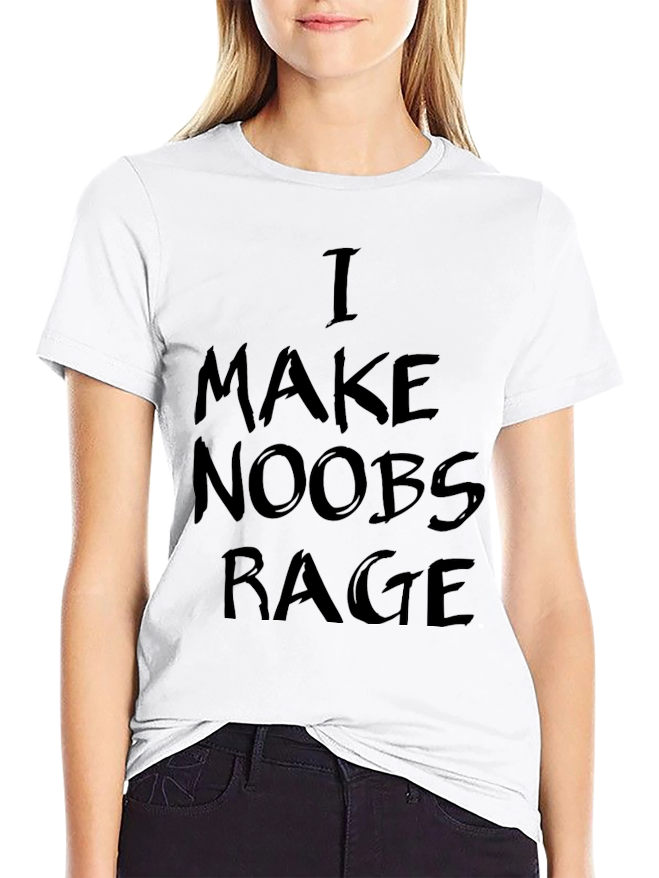 I Make Noobs Rage Black T-Shirt