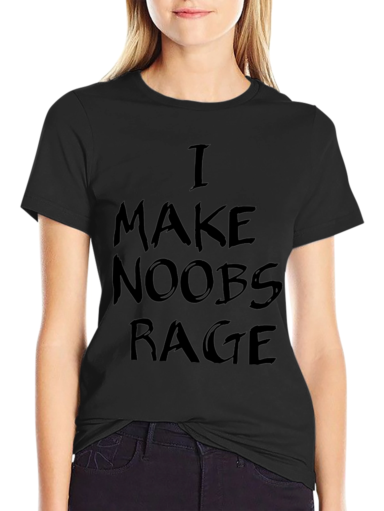 I Make Noobs Rage Black T-Shirt