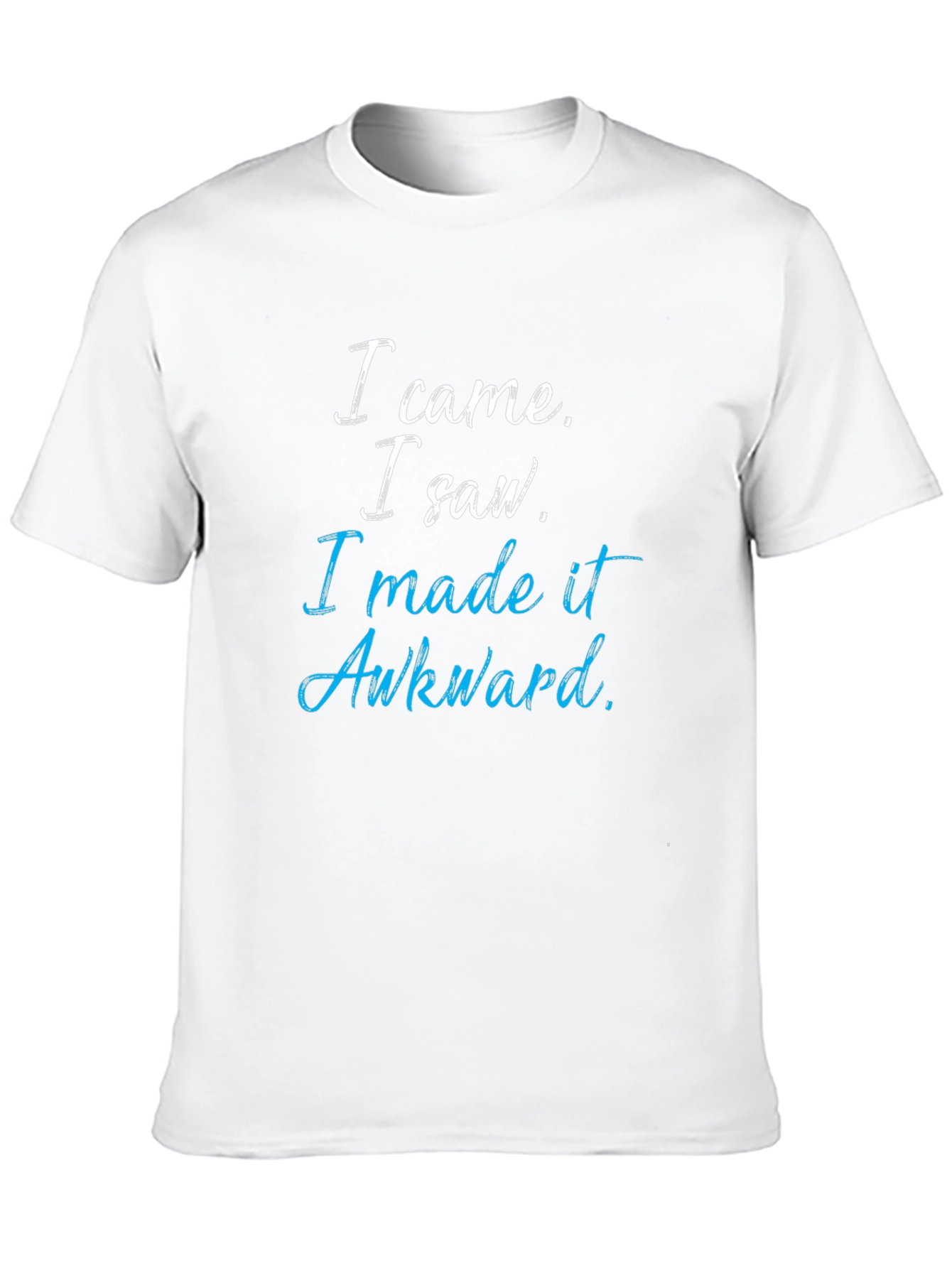 Awkward Quote Graphic Tee - Soft Cotton Blend