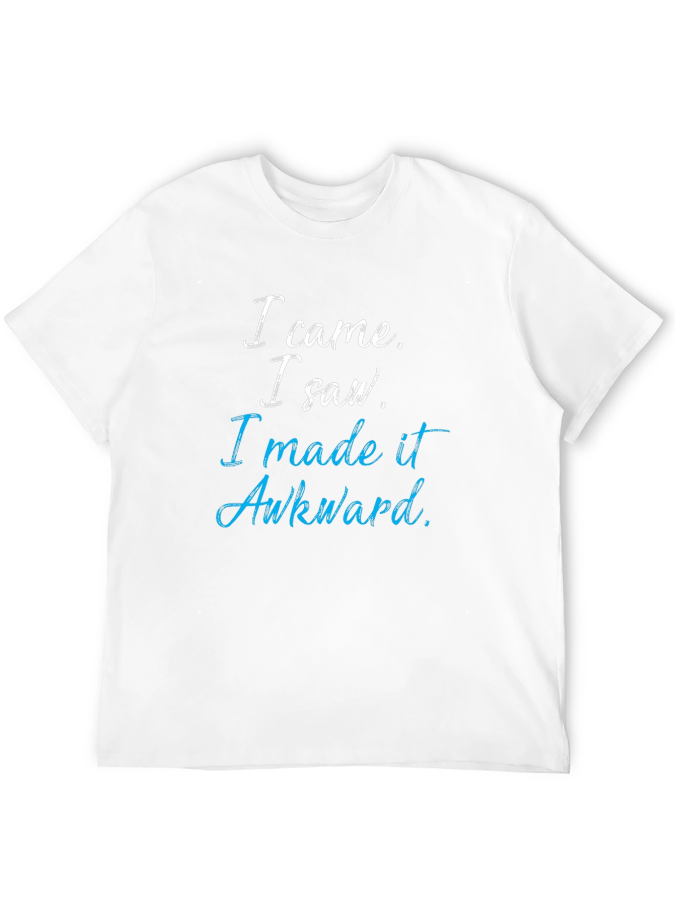 Awkward Quote Graphic Tee - Soft Cotton Blend