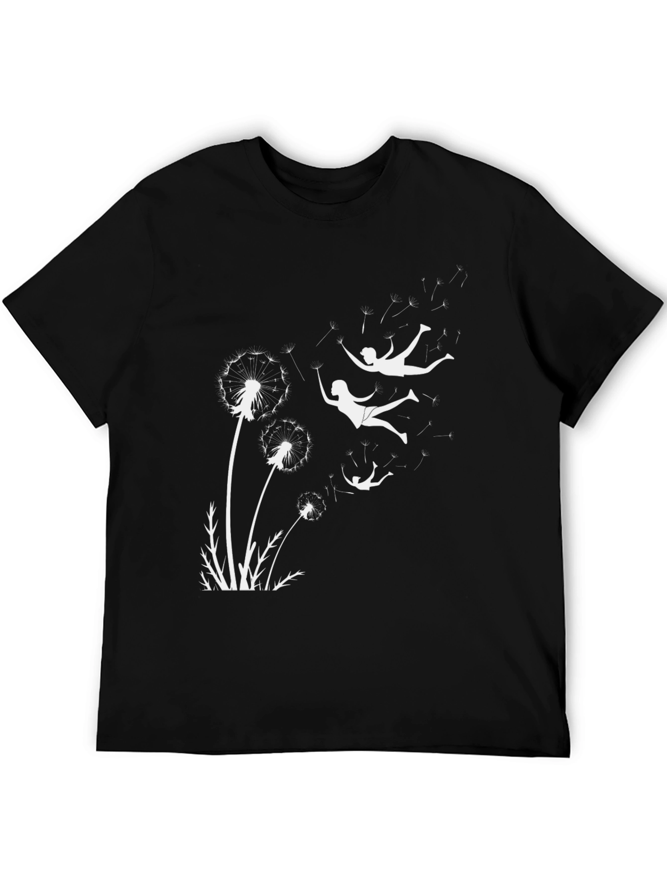 Dandelion Dreams Graphic Tee - Black