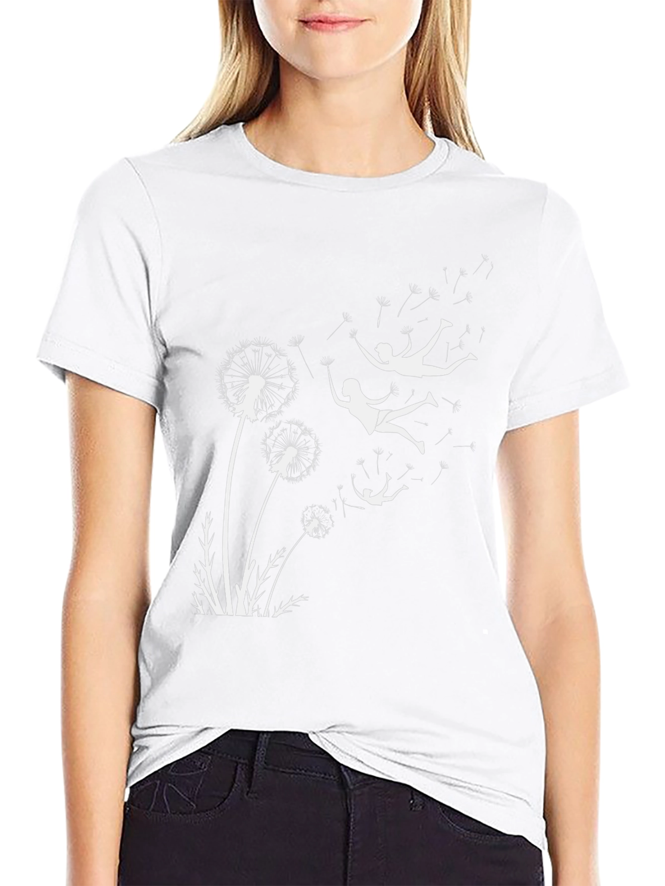 Dandelion Dreams Graphic Tee - Black
