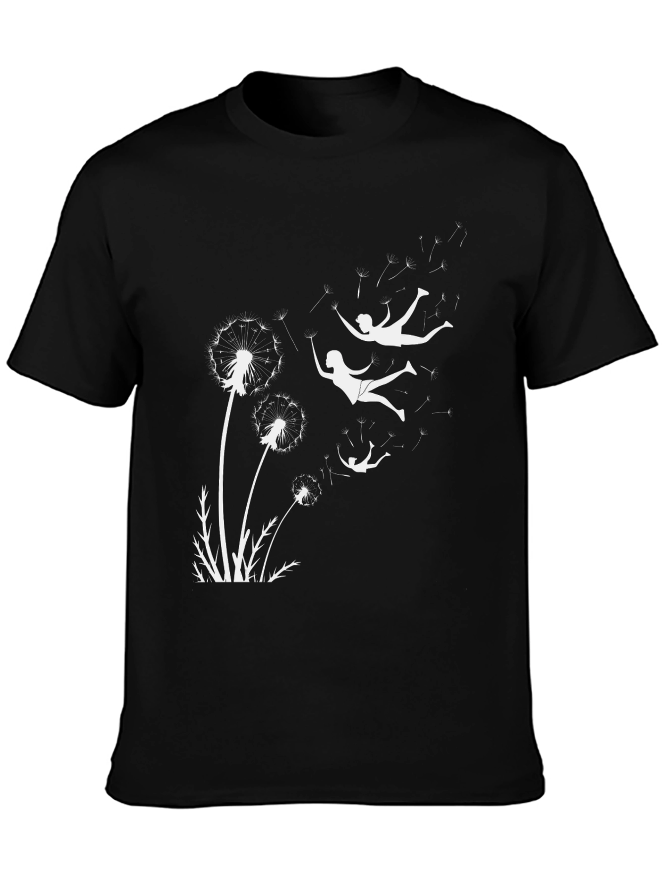 Dandelion Dreams Graphic Tee - Black