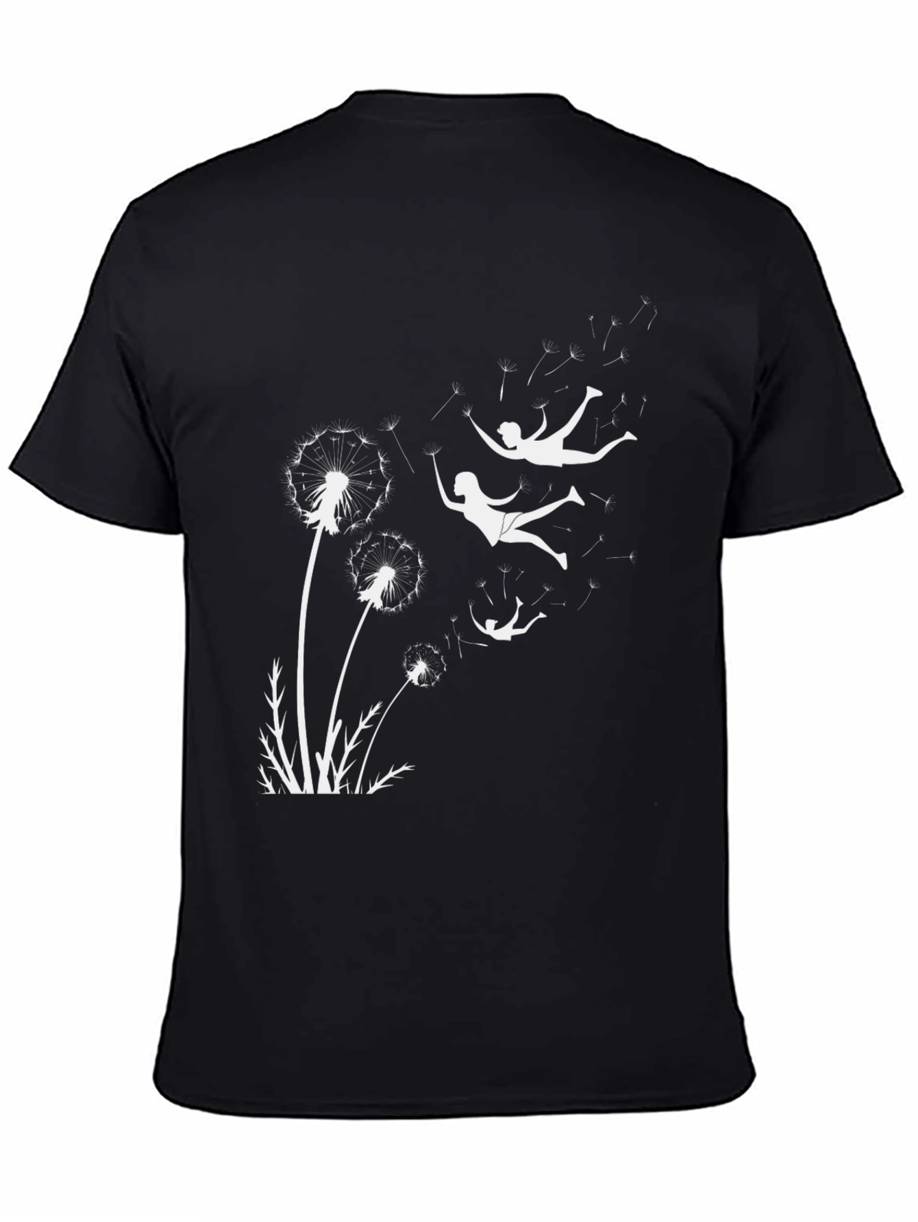 Dandelion Dreams Graphic Tee - Black