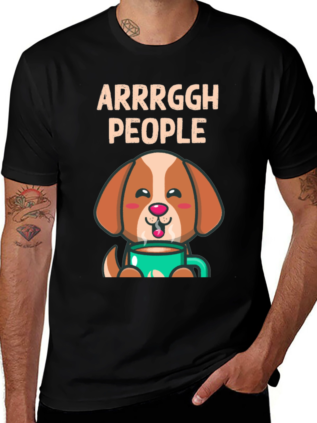 Arrrggh People Dog Coffee T-Shirt