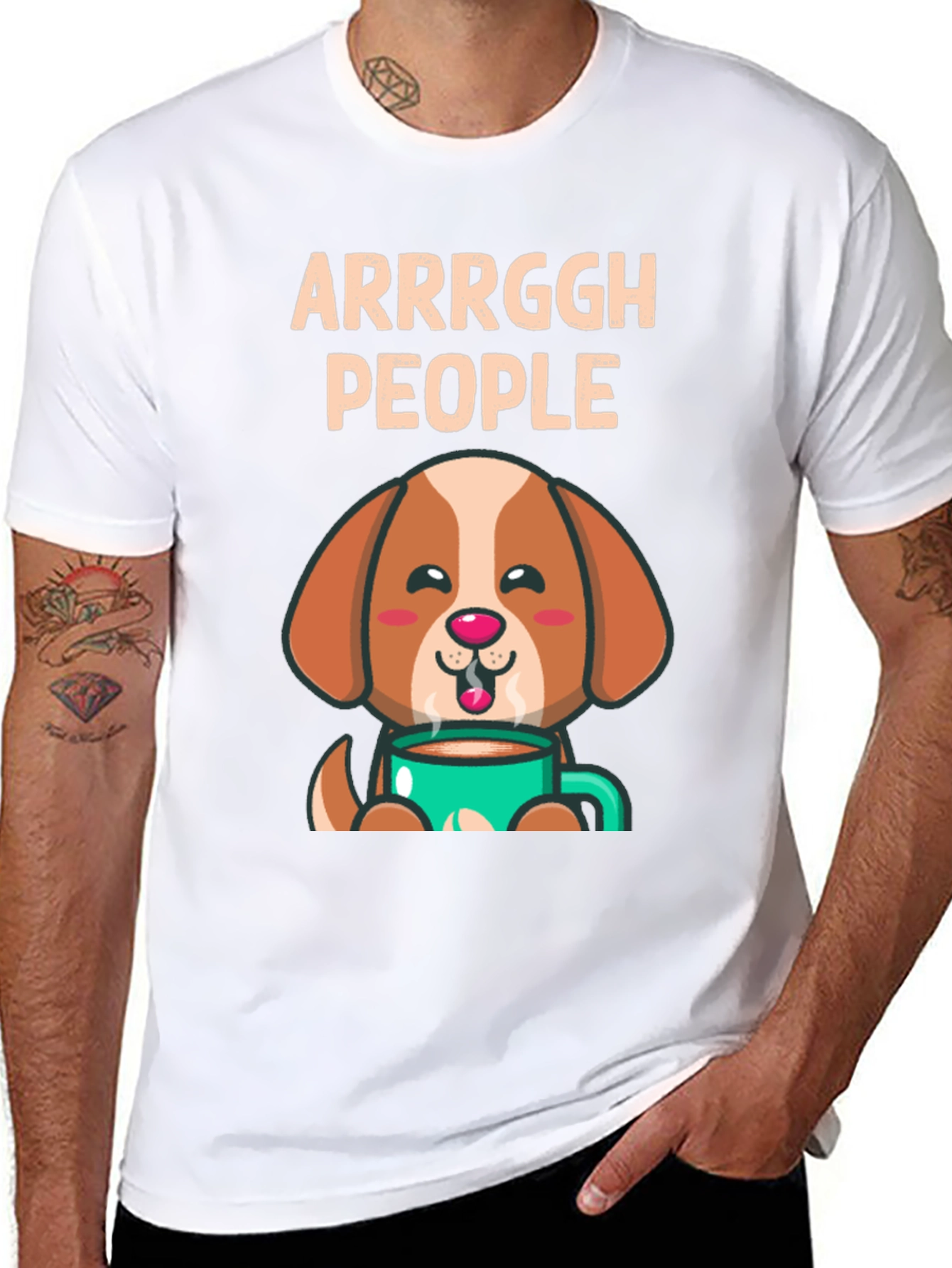 Arrrggh People Dog Coffee T-Shirt