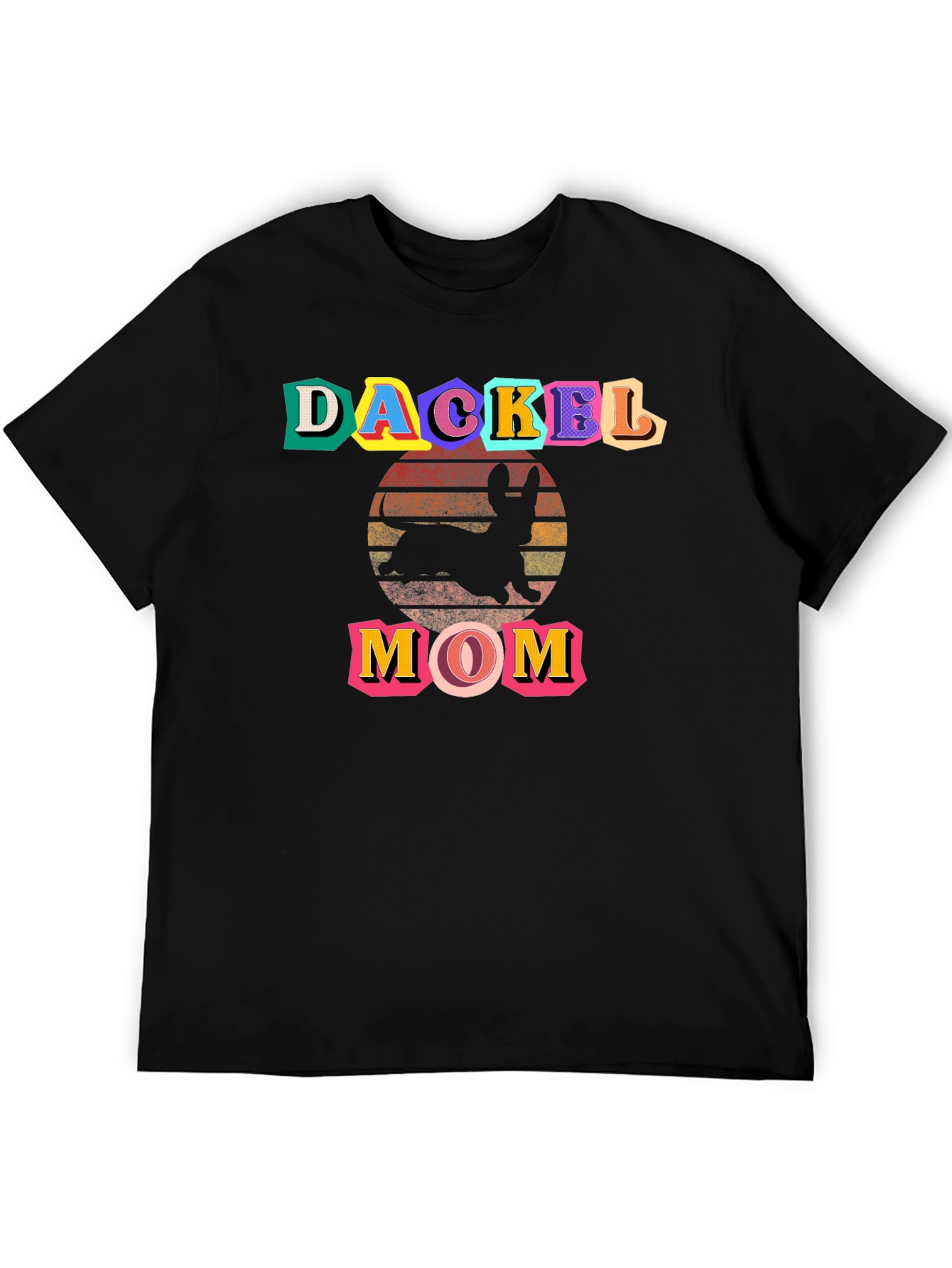 Dachshund Mom Black T-Shirt: Cute Dog Lover Tee