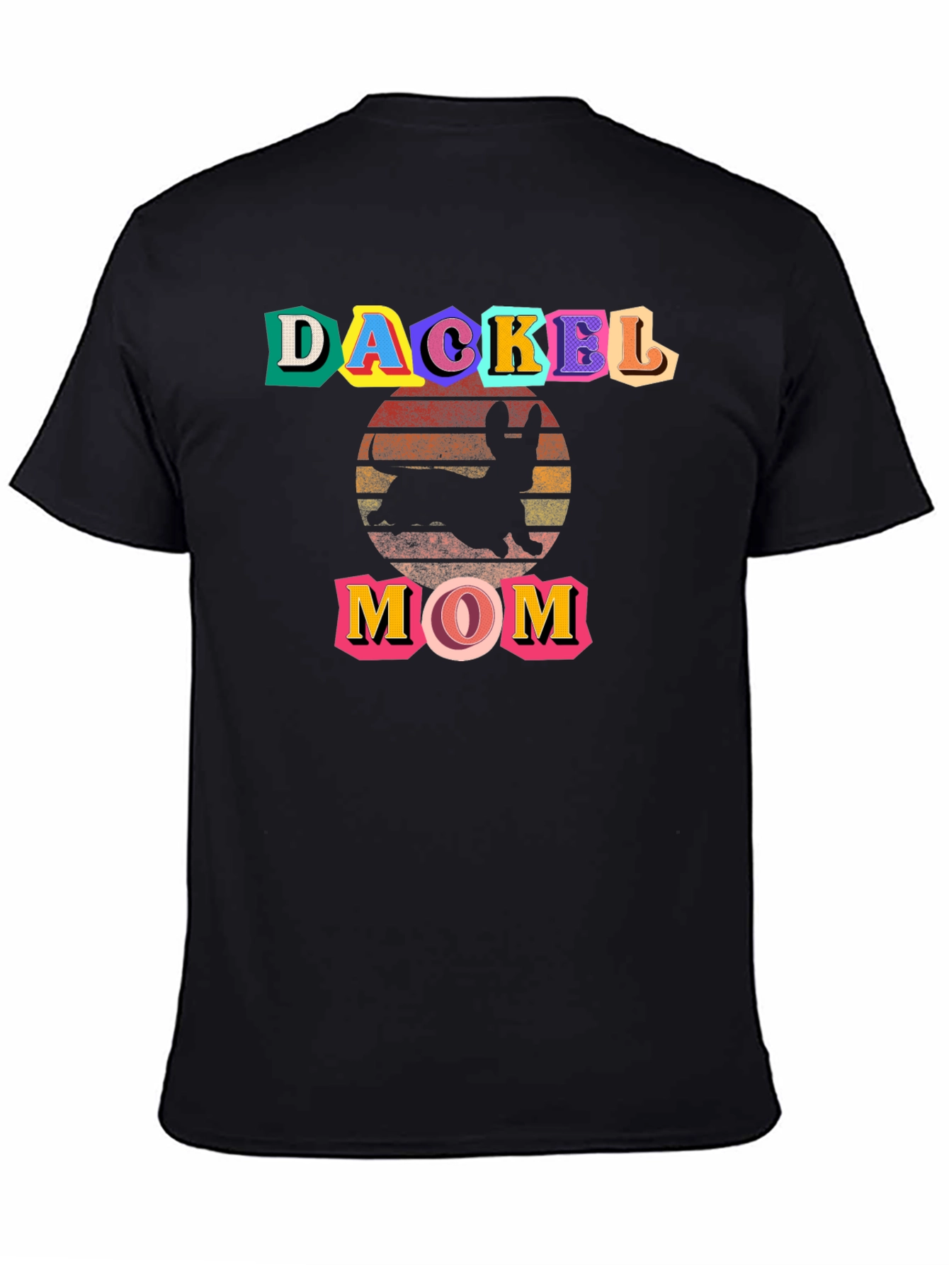 Dachshund Mom Black T-Shirt: Cute Dog Lover Tee