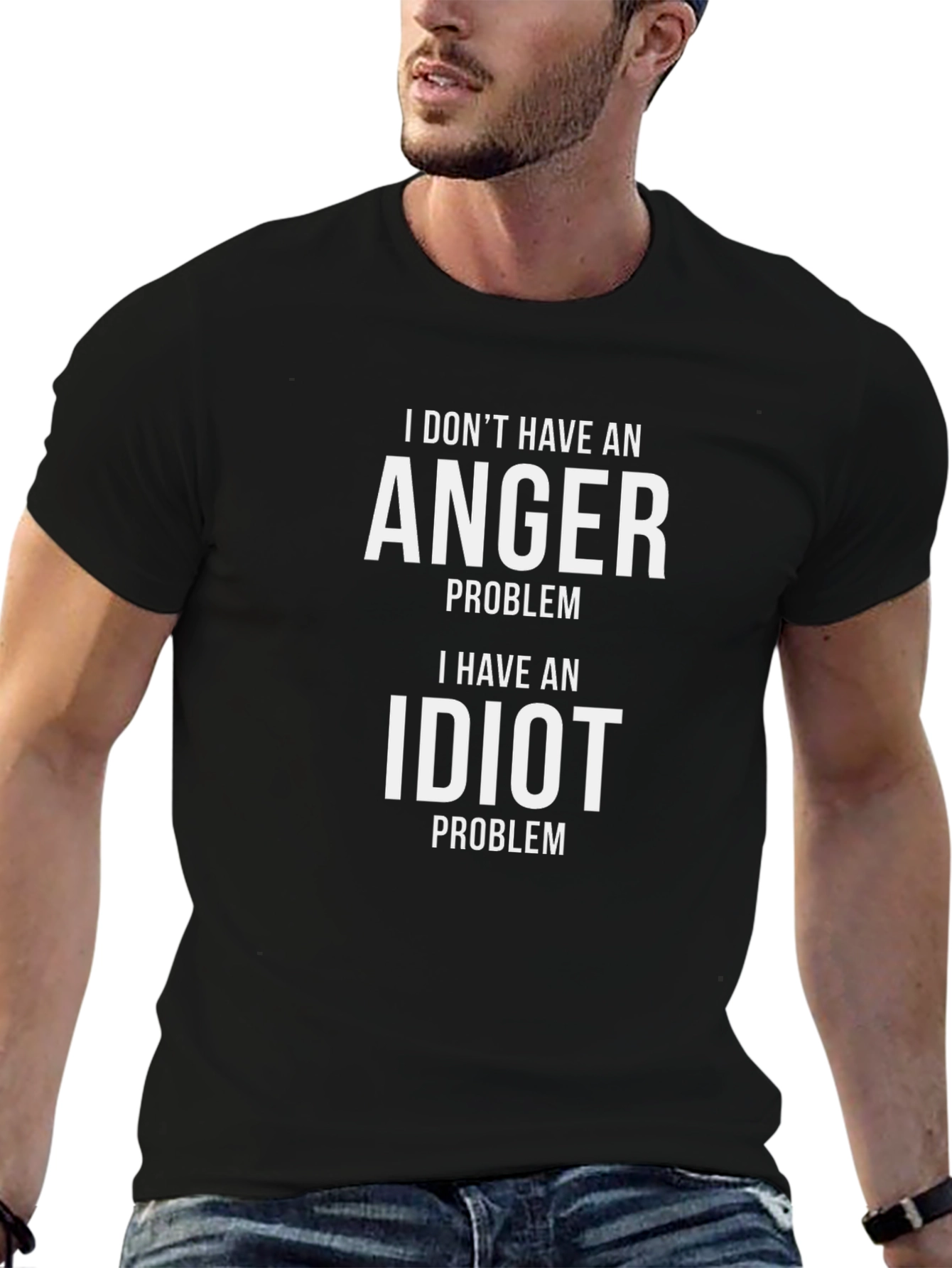 Funny Sarcastic Humor T-Shirt - Idiot Problem