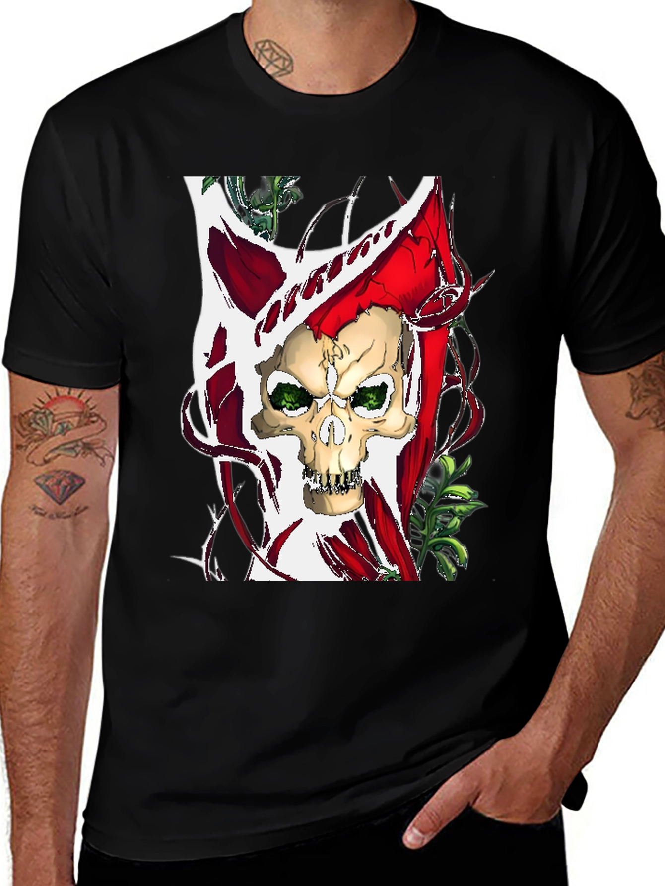 Skull Graphic T-Shirt - Edgy Style