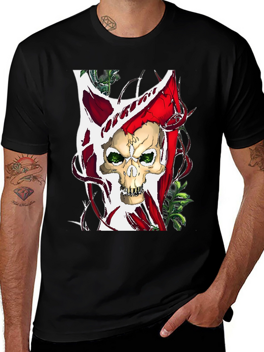 Skull Graphic T-Shirt - Edgy Style
