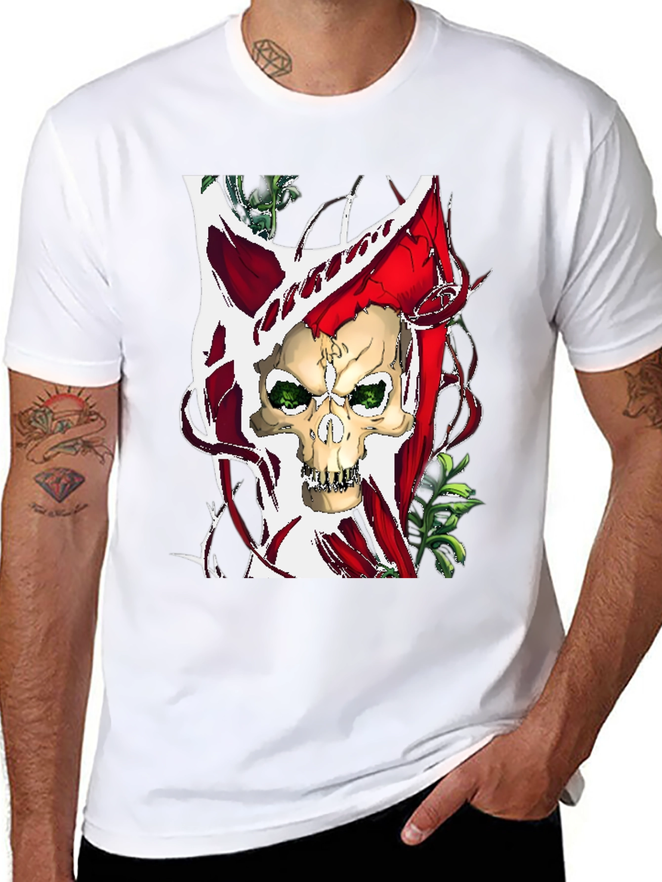 Skull Graphic T-Shirt - Edgy Style