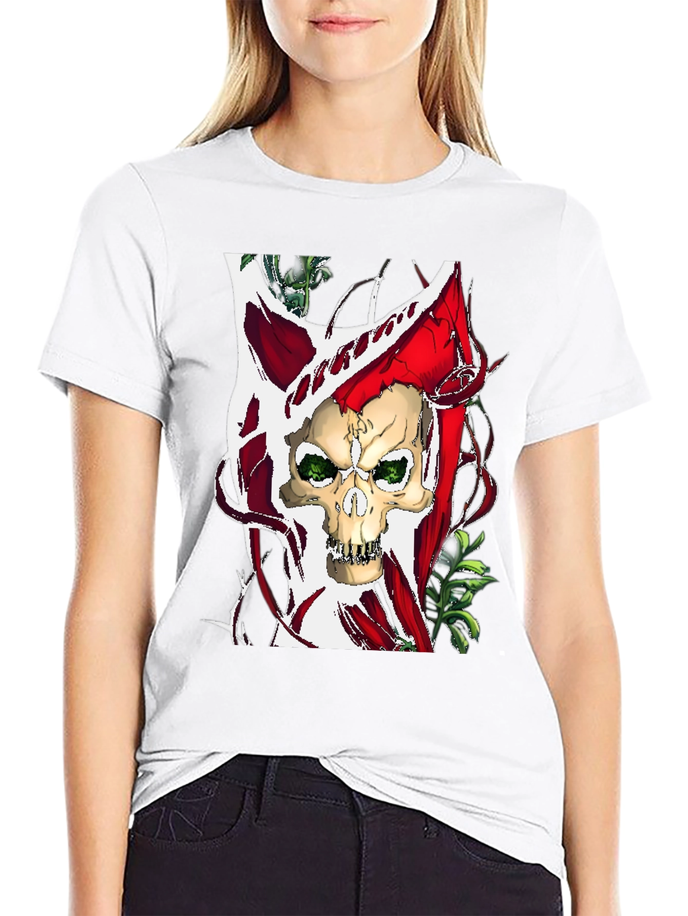 Skull Graphic T-Shirt - Edgy Style