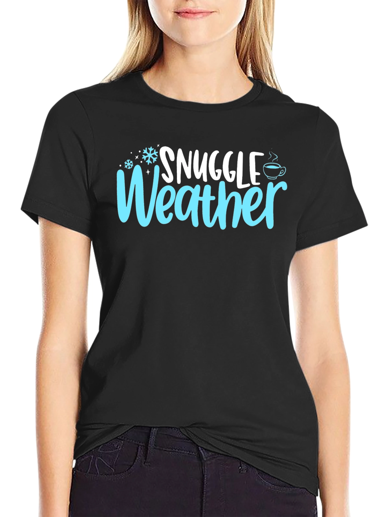 Snuggle Weather Graphic T-Shirt - Cozy Winter Tee