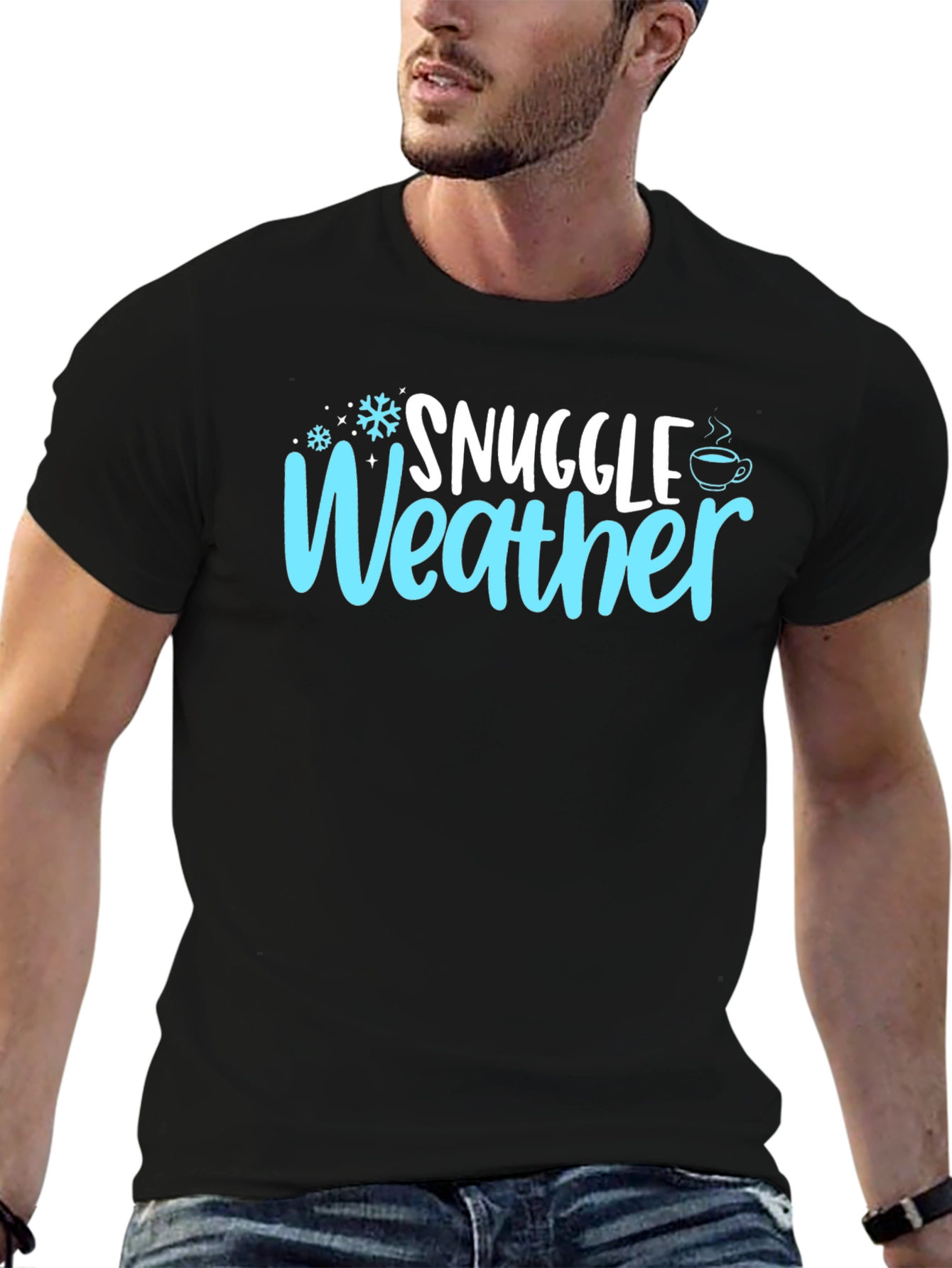 Snuggle Weather Graphic T-Shirt - Cozy Winter Tee