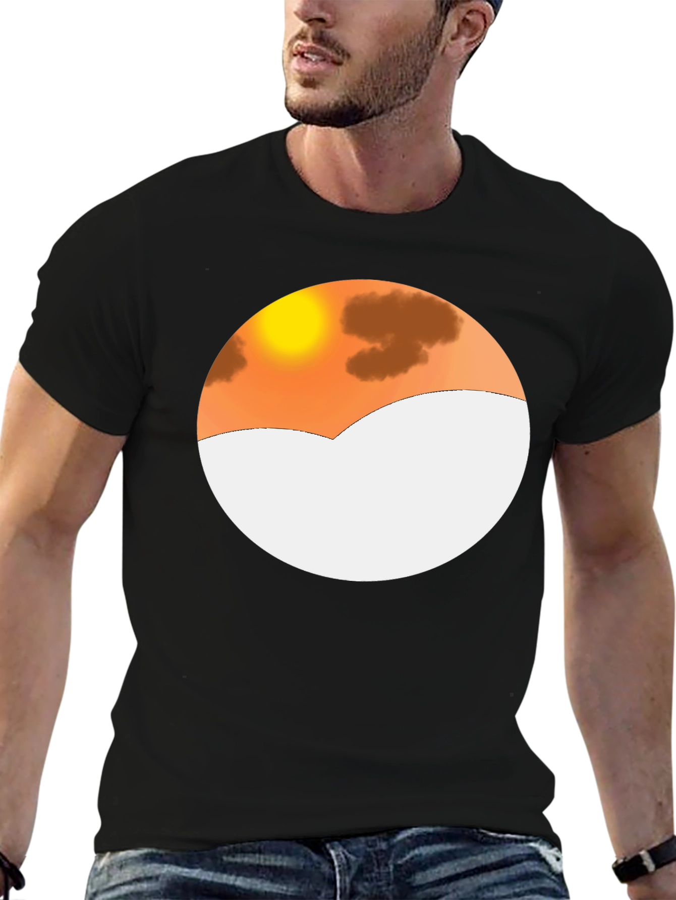 Sunset Mountain Graphic Tee - Stylish Casual Wear