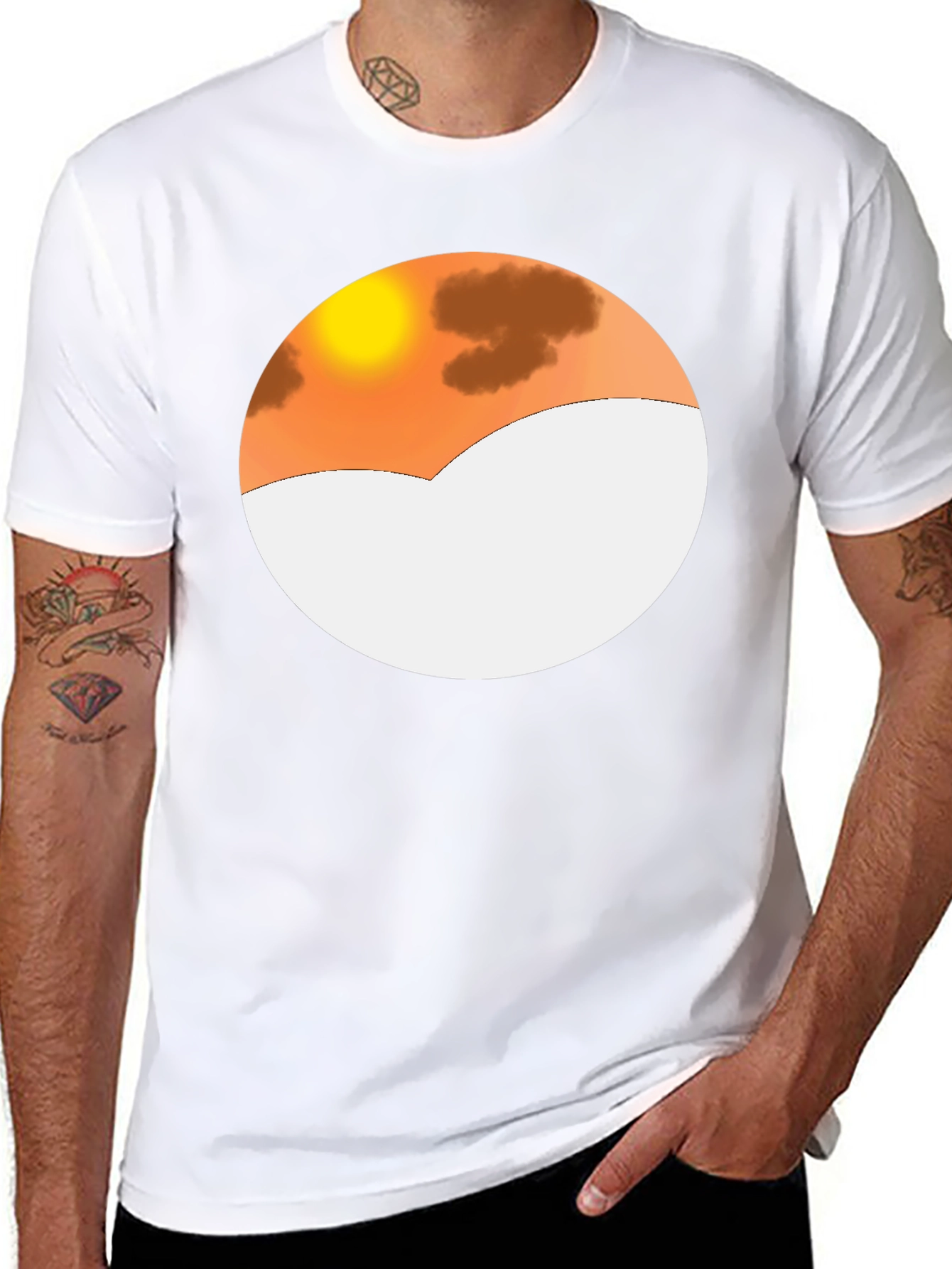 Sunset Mountain Graphic Tee - Stylish Casual Wear