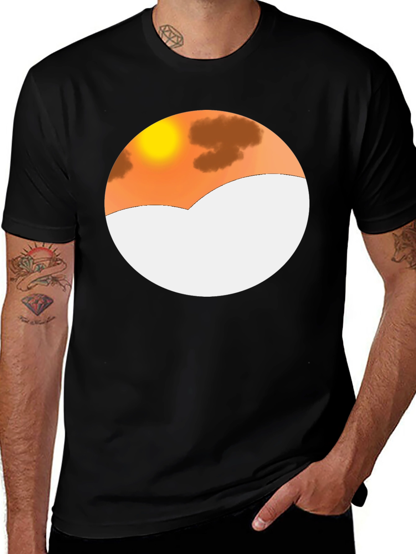 Sunset Mountain Graphic Tee - Stylish Casual Wear