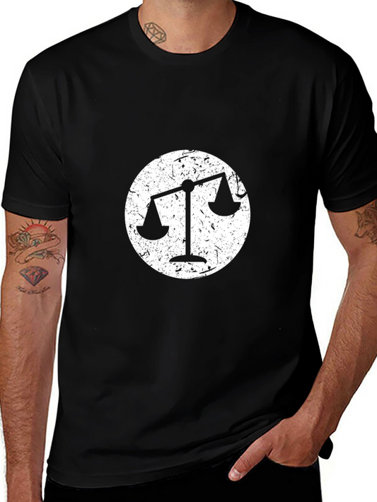 Scales of Justice Graphic Tee - Balance & Fairness Shirt