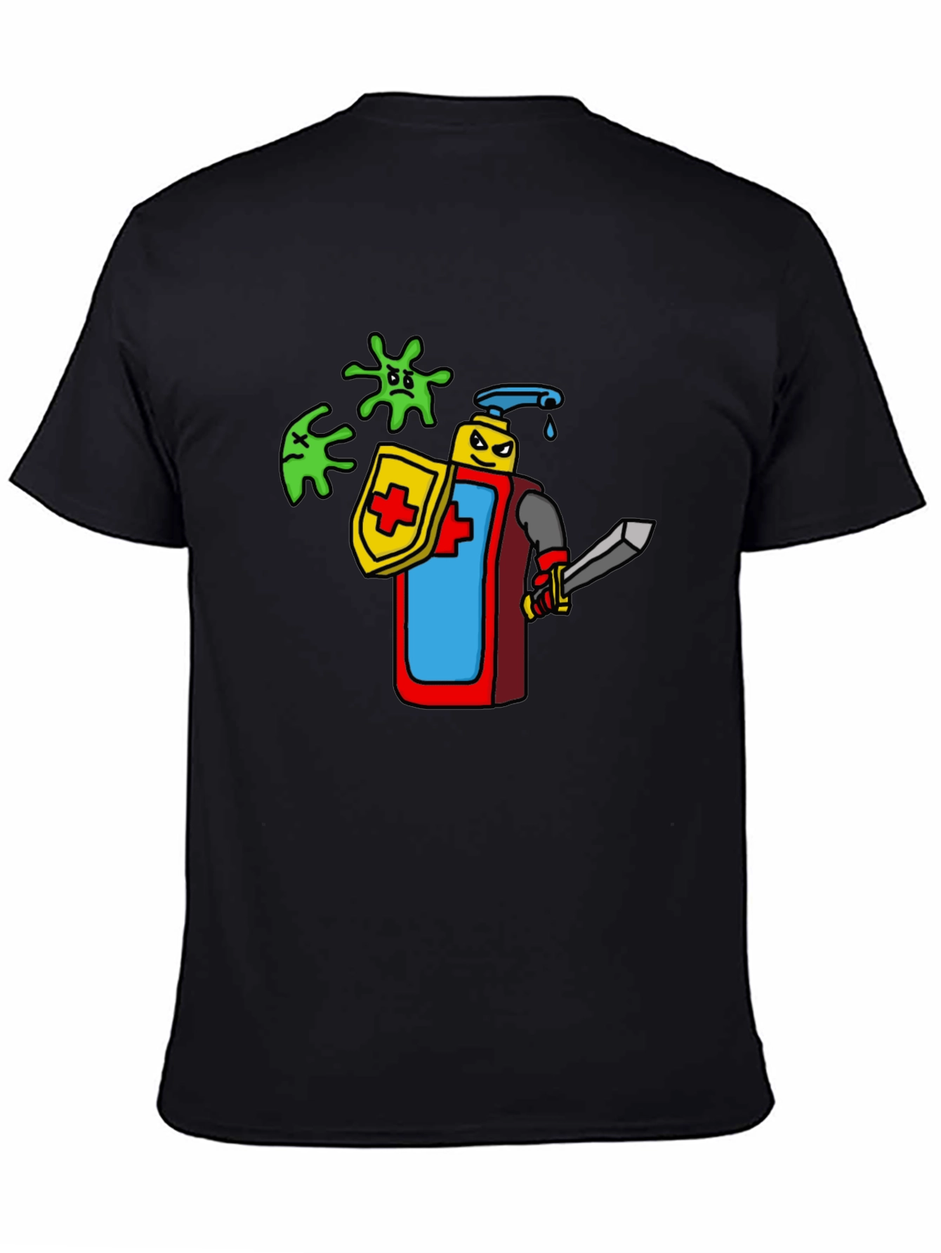 Hand Sanitizer Knight T-Shirt - Protect Yourself!