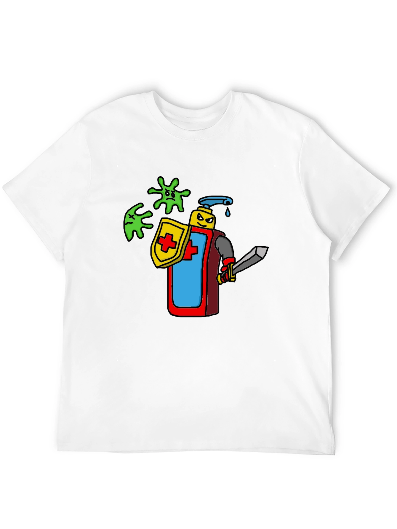 Hand Sanitizer Knight T-Shirt - Protect Yourself!