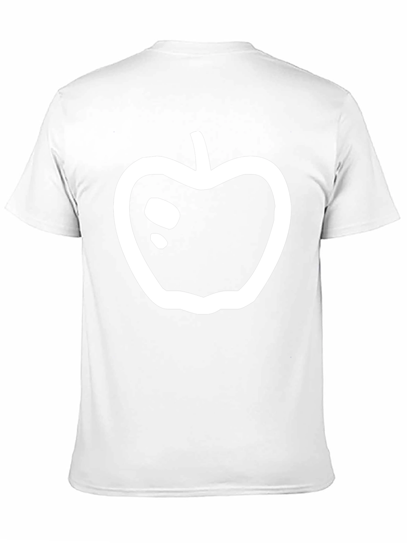 Black T-Shirt with Apple Graphic