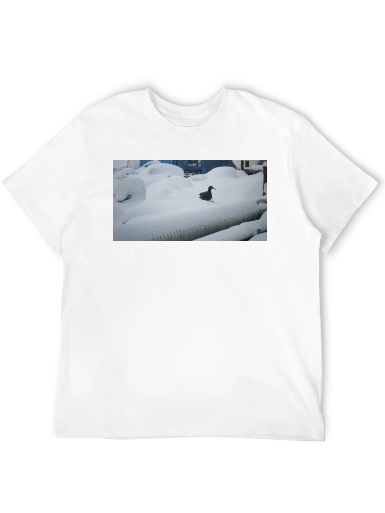 Duck in Snow Black T-Shirt