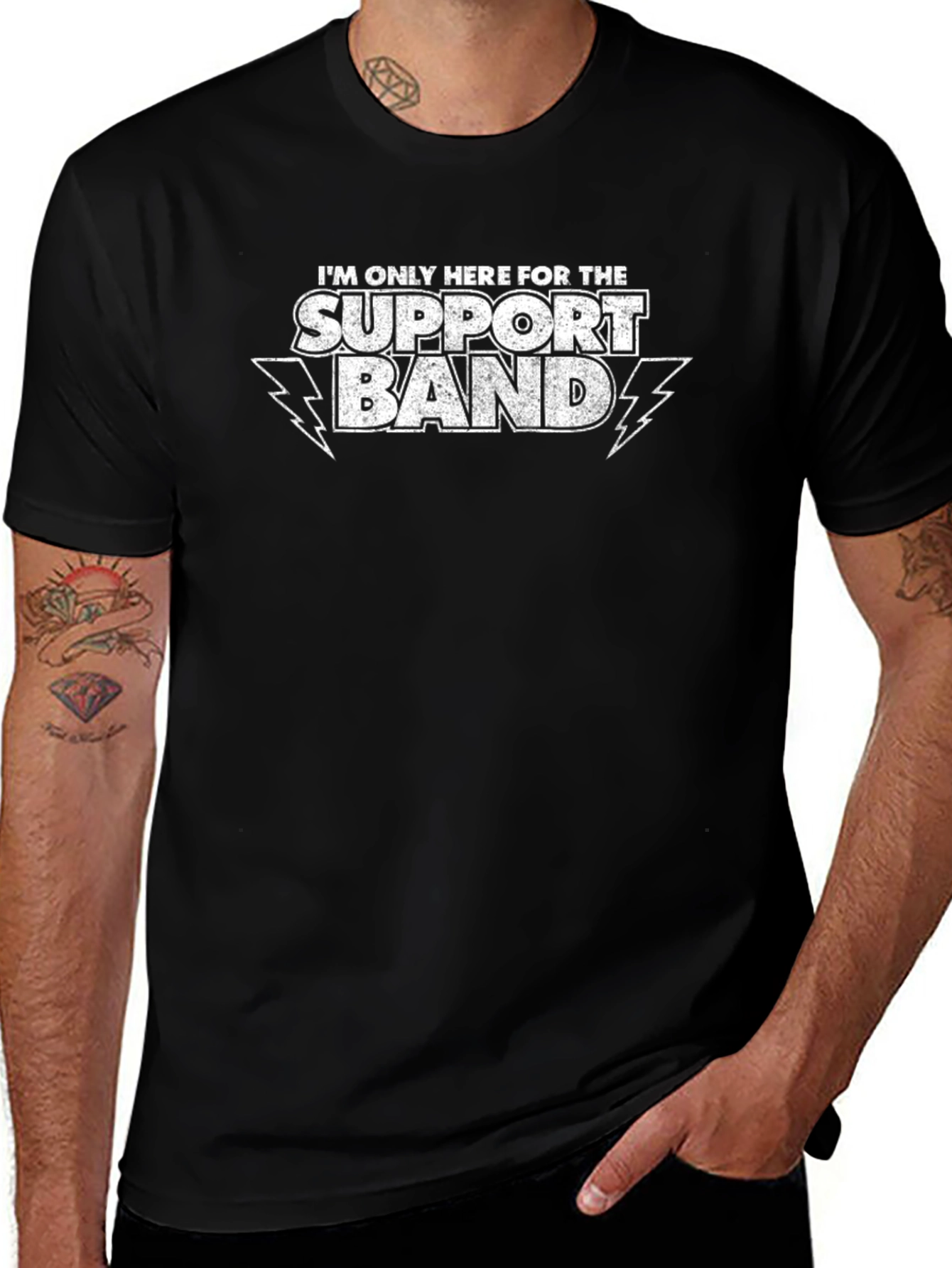 Support Band T-Shirt: Funny Concert Tee