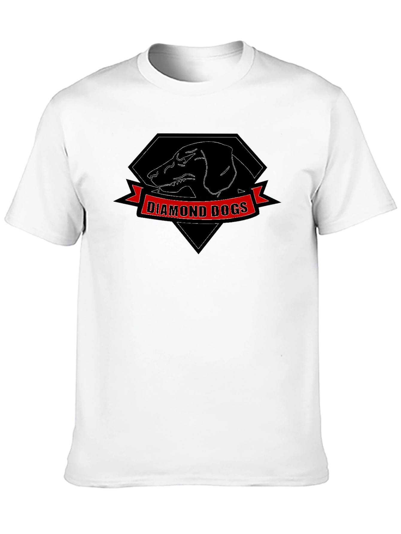 Diamond Dogs Graphic Print Black T-Shirt