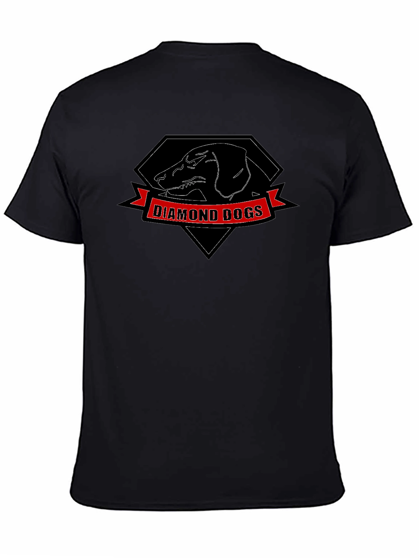 Diamond Dogs Graphic Print Black T-Shirt