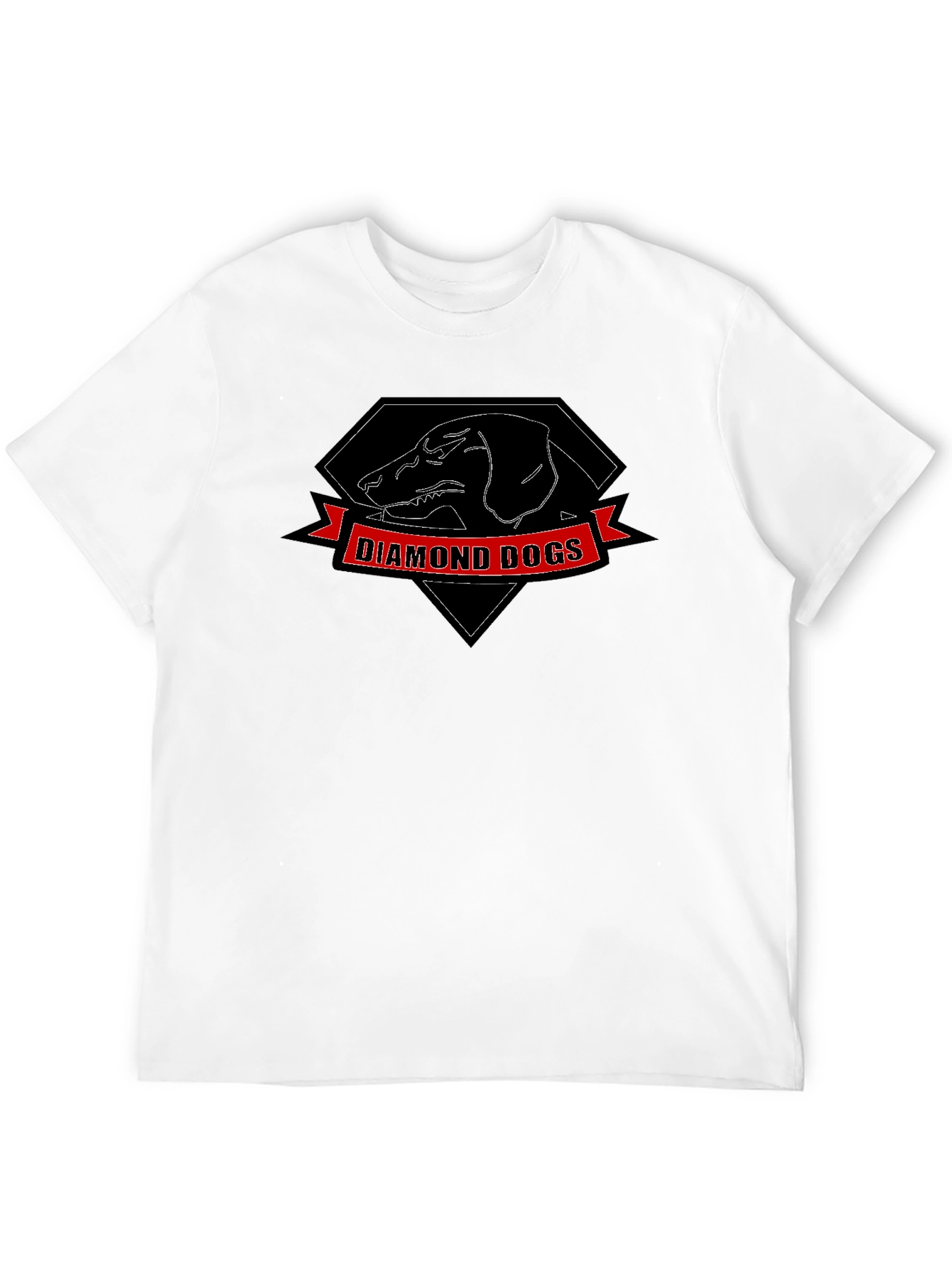 Diamond Dogs Graphic Print Black T-Shirt