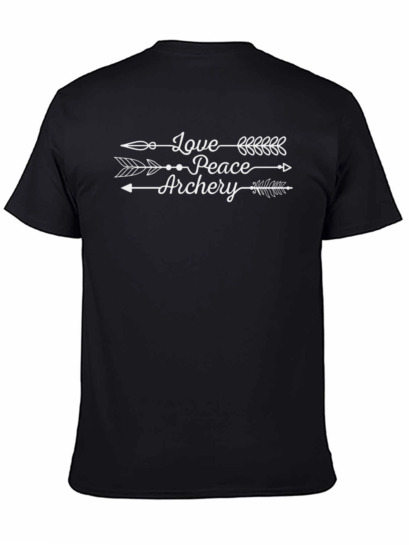 Love Peace Archery Arrow Design T-Shirt