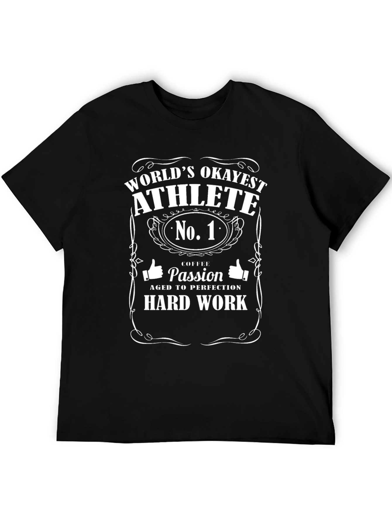 Worlds Okayest Athlete T-Shirt - Funny Gym Tee
